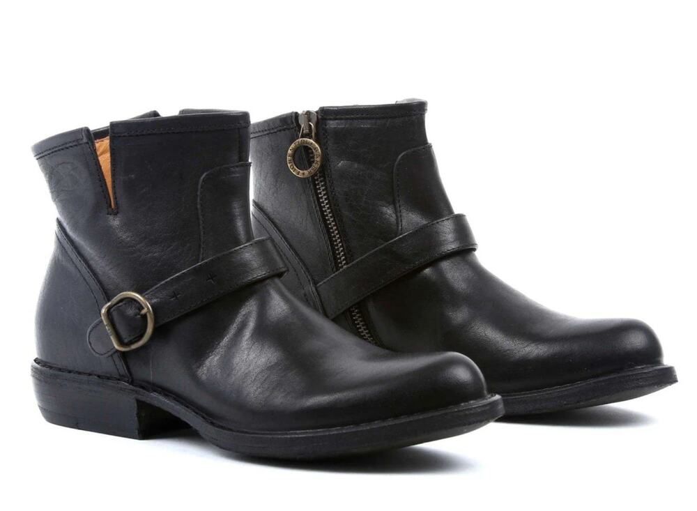 Fiorentini + Baker chad black leather moto ankle boots